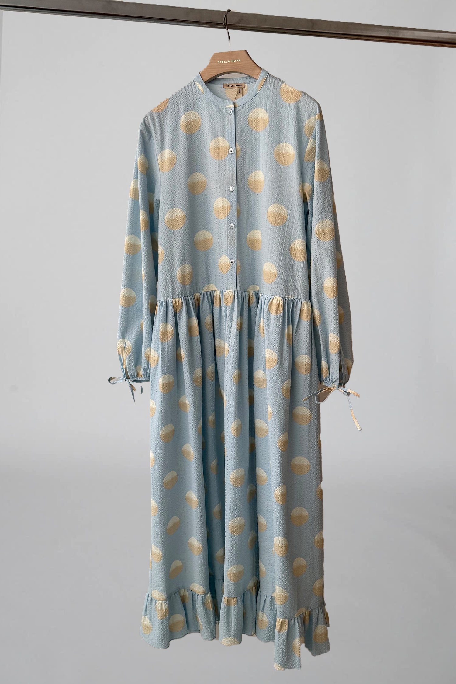 Stella Nova Big Dot Maxi Dress Dress 302 Light Blue