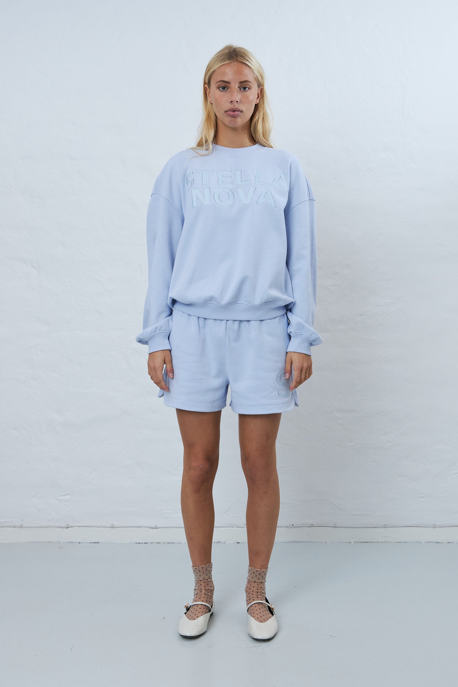 Stella Nova Casual logo sweatshirt Sweatshirt 301 Soft Sky