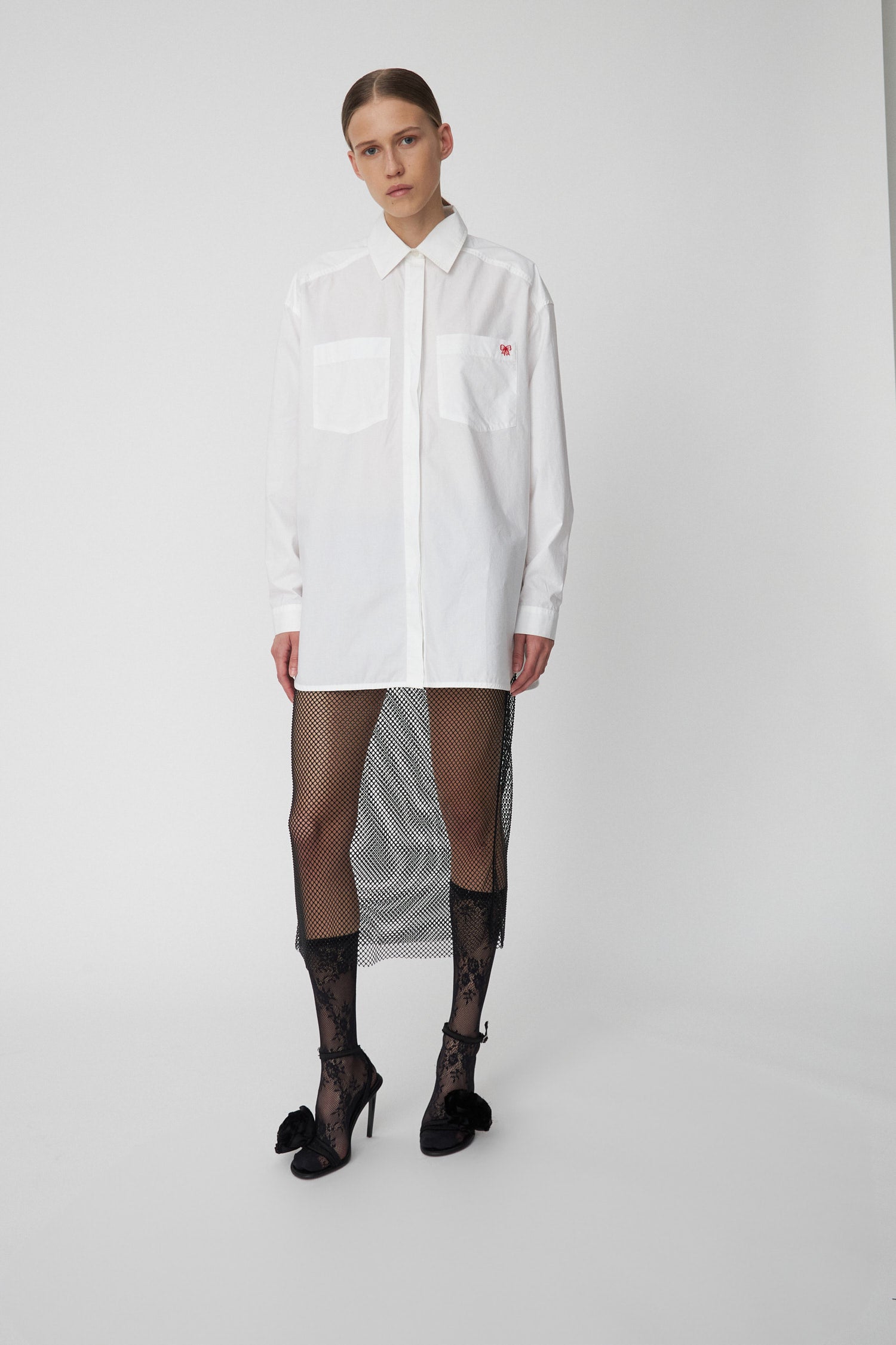 Stella Nova Cotton Poplin Shirt Shirt 001 White