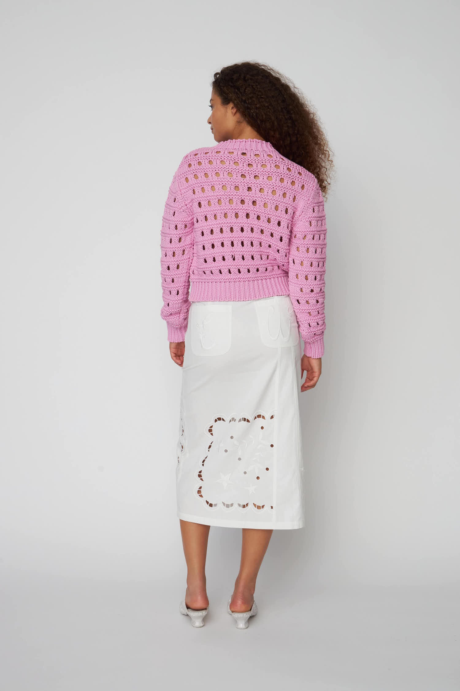 Stella Nova Cotton Stitch Sweater Sweater 465 Pink