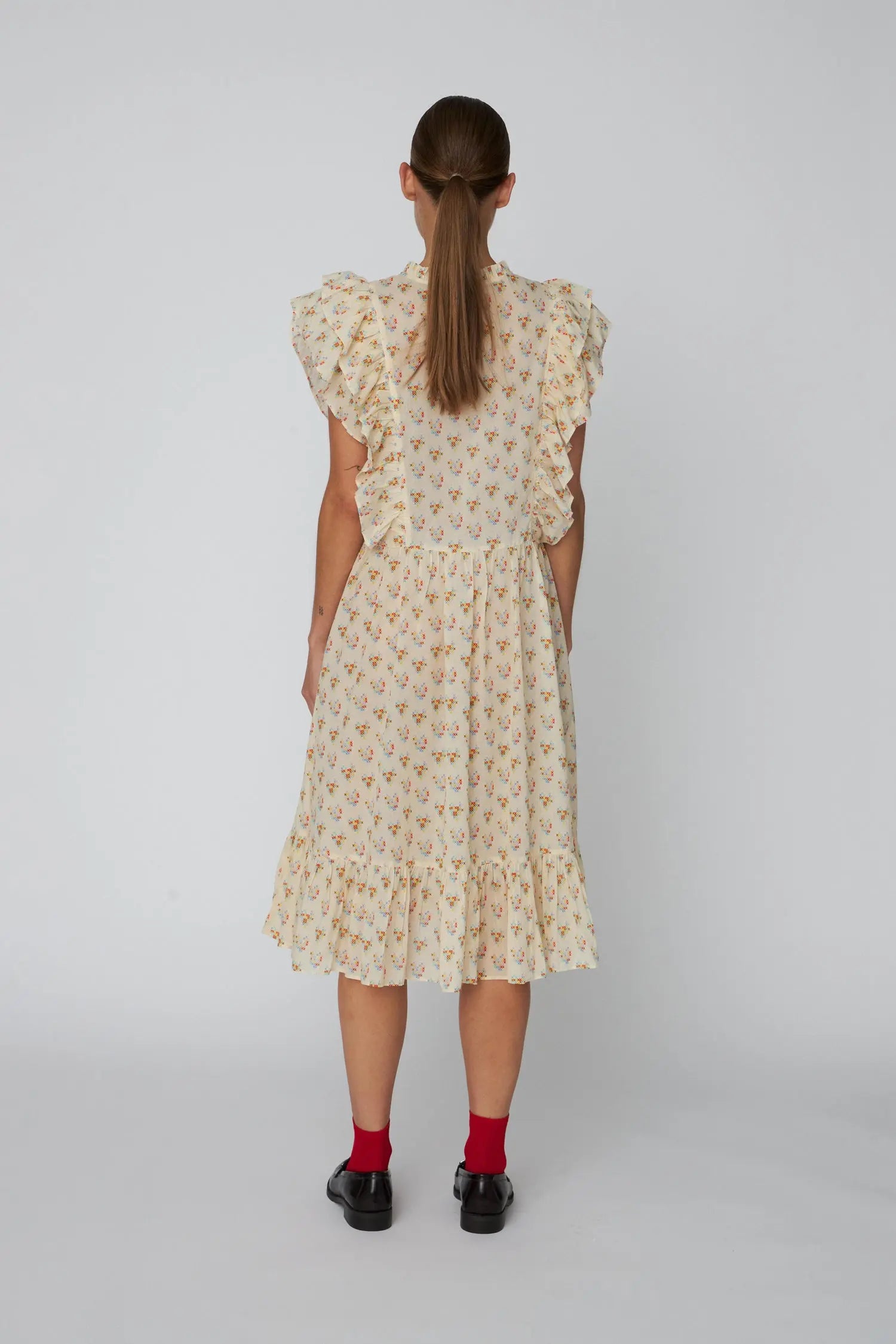 Stella Nova Delicate Printed Cotton Dress Dress 371 Hearts