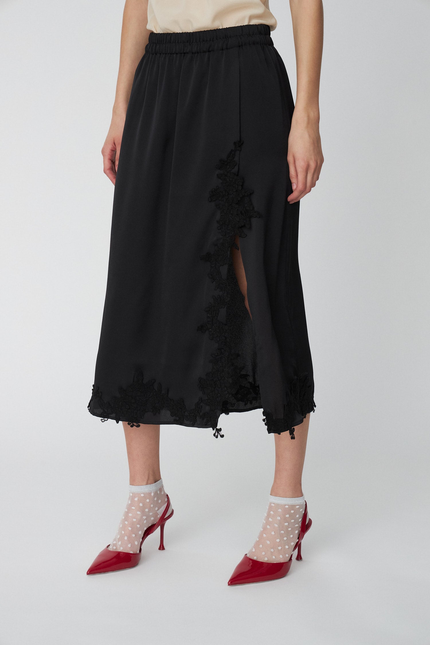 Stella Nova Delicate Trim Lace Skirt Skirt 999 Black