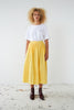 Embroidery Anglaise midi skirt - Sweet Yellow