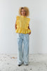 Embroidery Anglaise top - Sweet Yellow