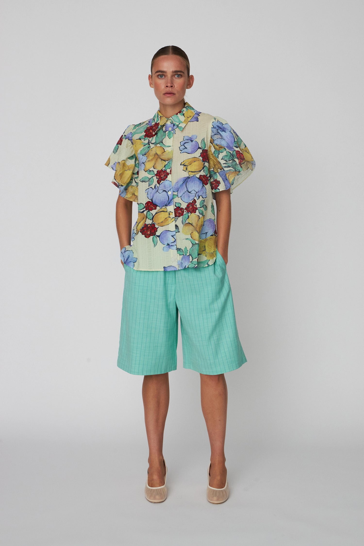 Stella Nova Flowered Cotton Top Top 760 Wild Flowers