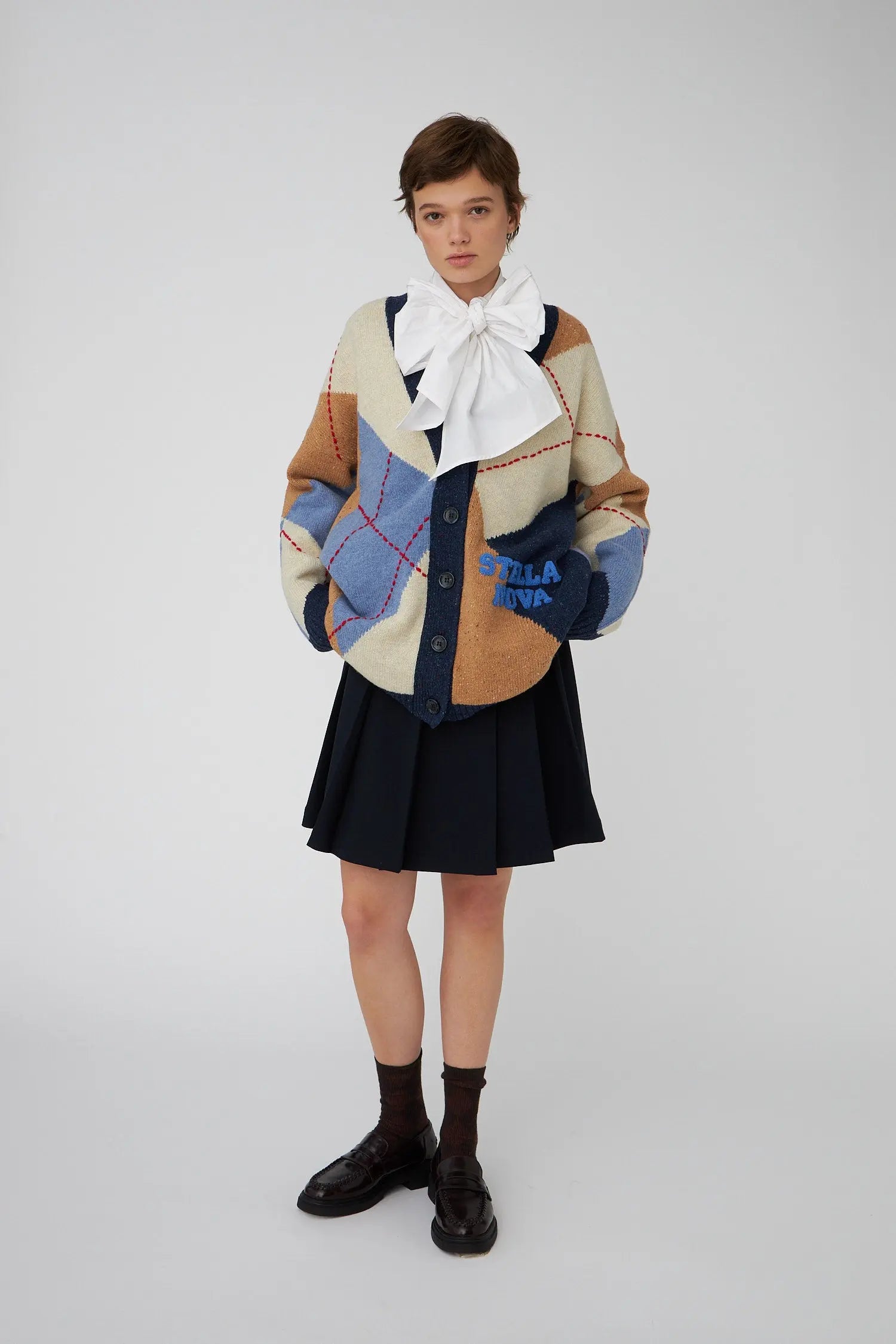 WIND AND SEA ×  peak Cardigan Whaler Knit Zip Cardigan - The Sunken Ship