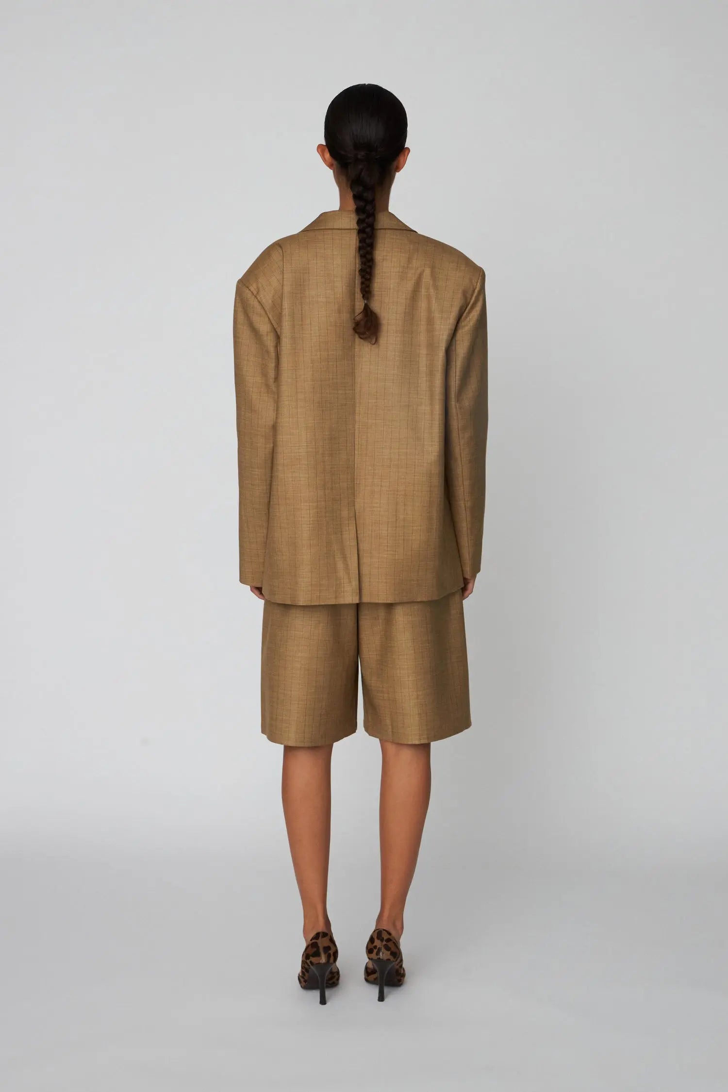 Stella Nova Pin Striped Blazer Blazer 089 Khaki
