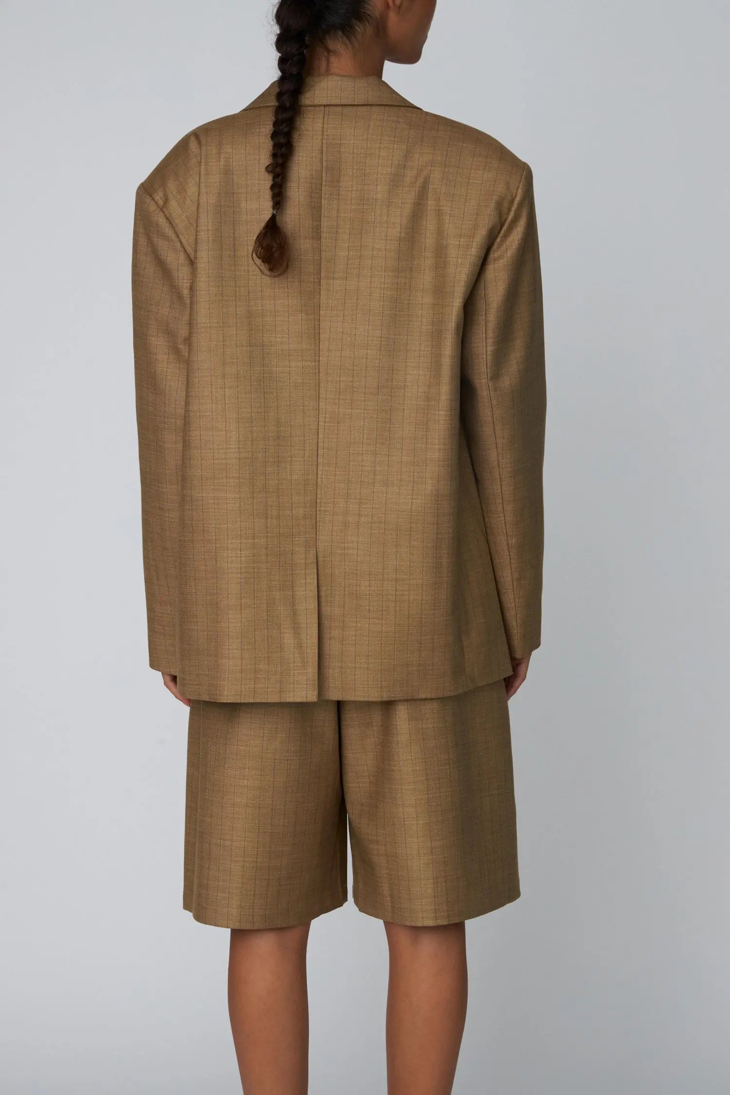 Stella Nova Pin Striped Blazer Blazer 089 Khaki