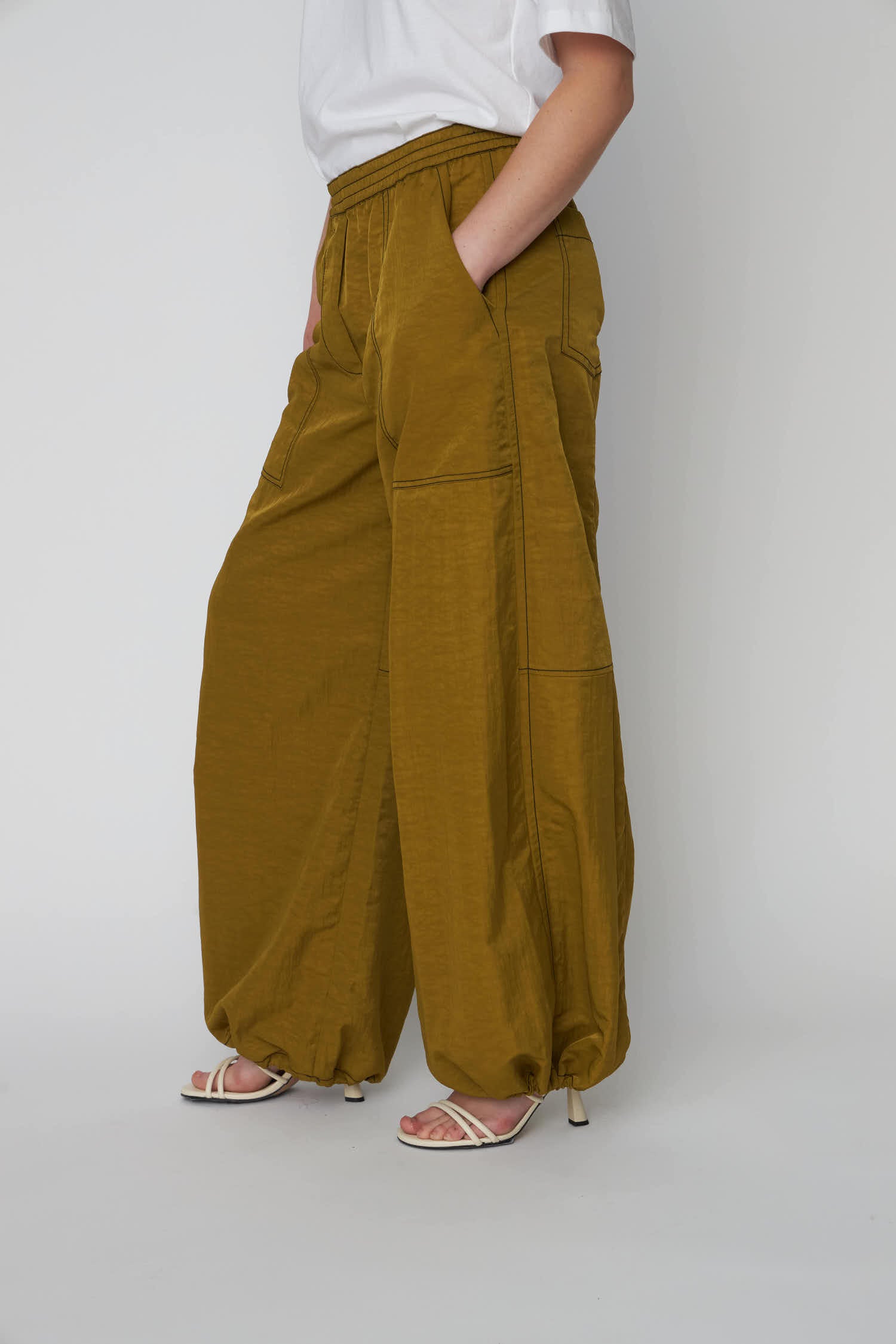 Stella Nova Workwear Oversized Pants Pants 207 Olive