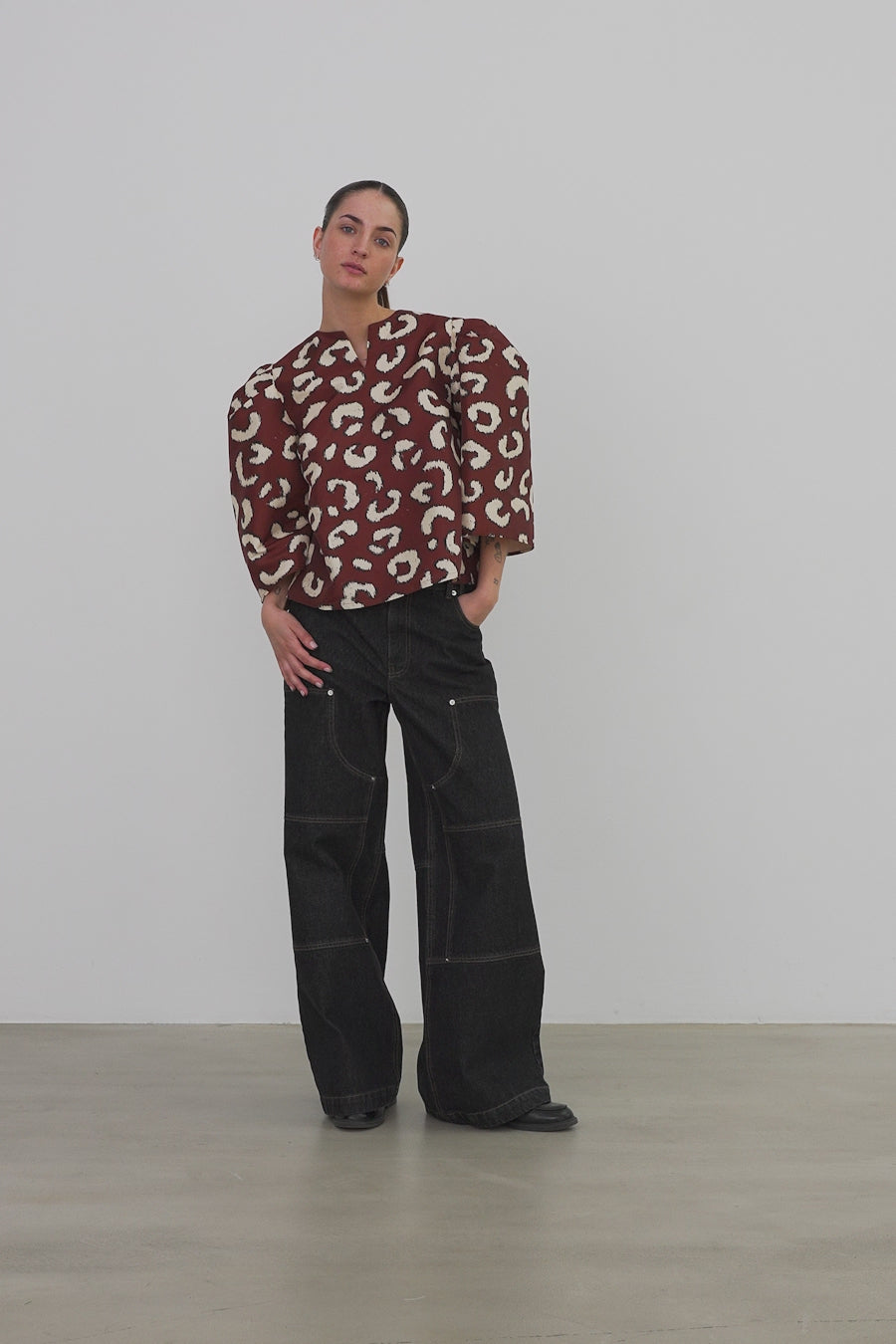 Stella Nova Crisp Blouse Blouse 081 Leopard