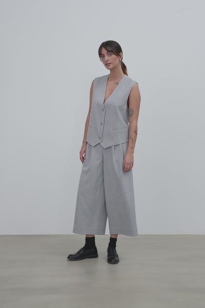 Stella Nova Suiting Vest Vest 944 Grey Melange