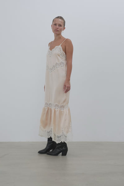 Stella Nova Delicate Lace Slip Dress Dress 558 Pale Pink